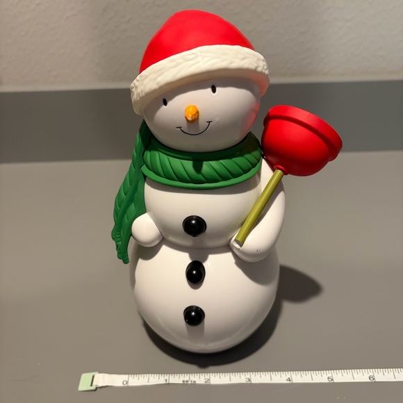 Hallmark Jolly in the John Snowman w/ Plunger Talk Singing Toilet Humor WORKS - Picture 9 of 9